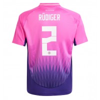 Nemecko Antonio Rudiger #2 Vonkajší futbalový dres ME 2024 Krátky Rukáv